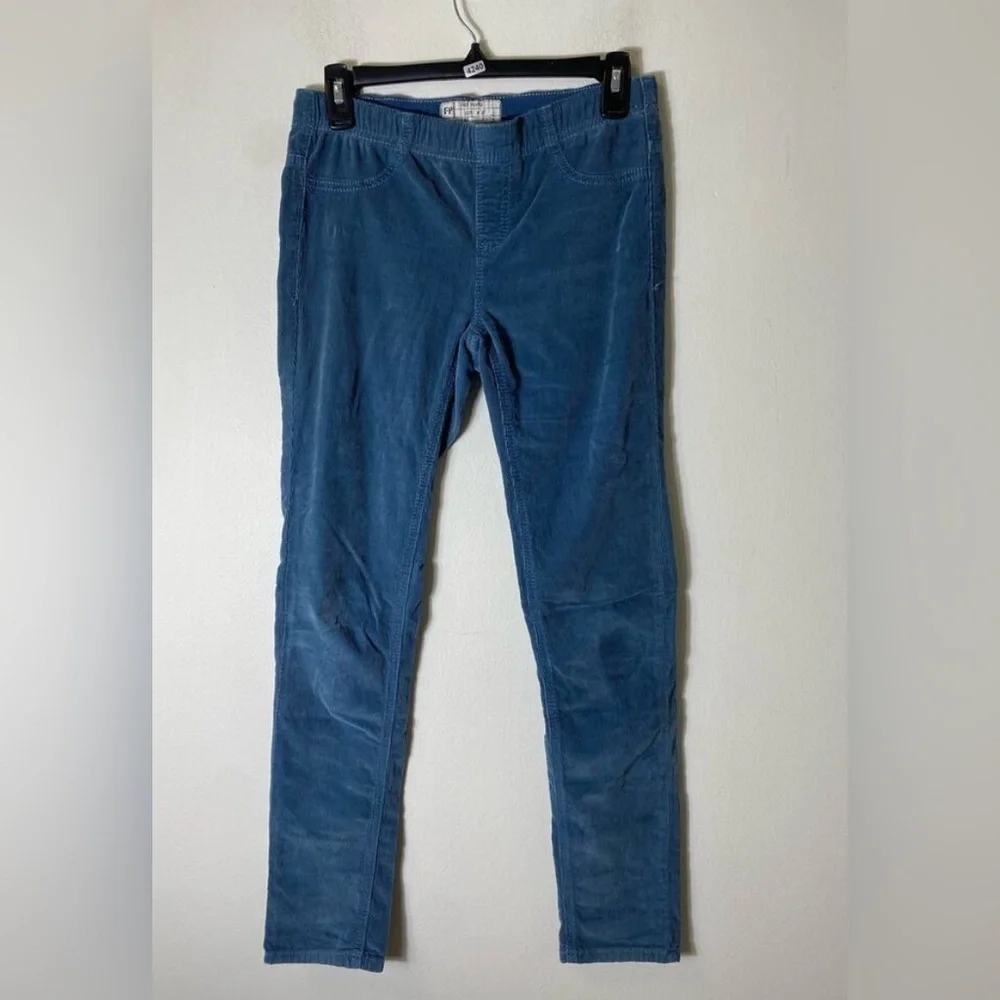 Free people penny pull on blue stretch pants cord pseudo jean size 27 medium
